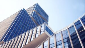 Modern office buildings representing operational continuity