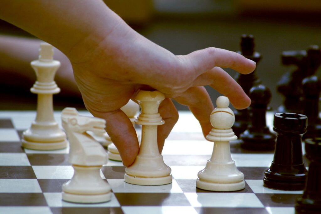 Control metaphor for executive boardroom strategy scene